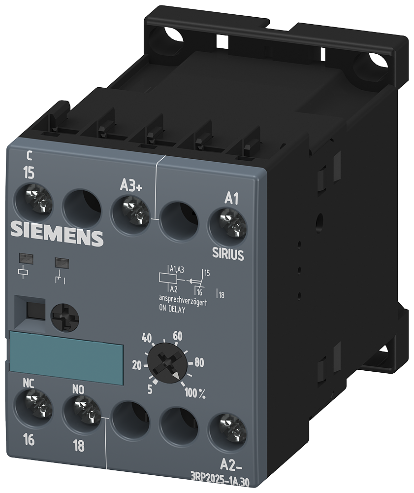 Siemens relé temporizador, electrónico retardado a la exci