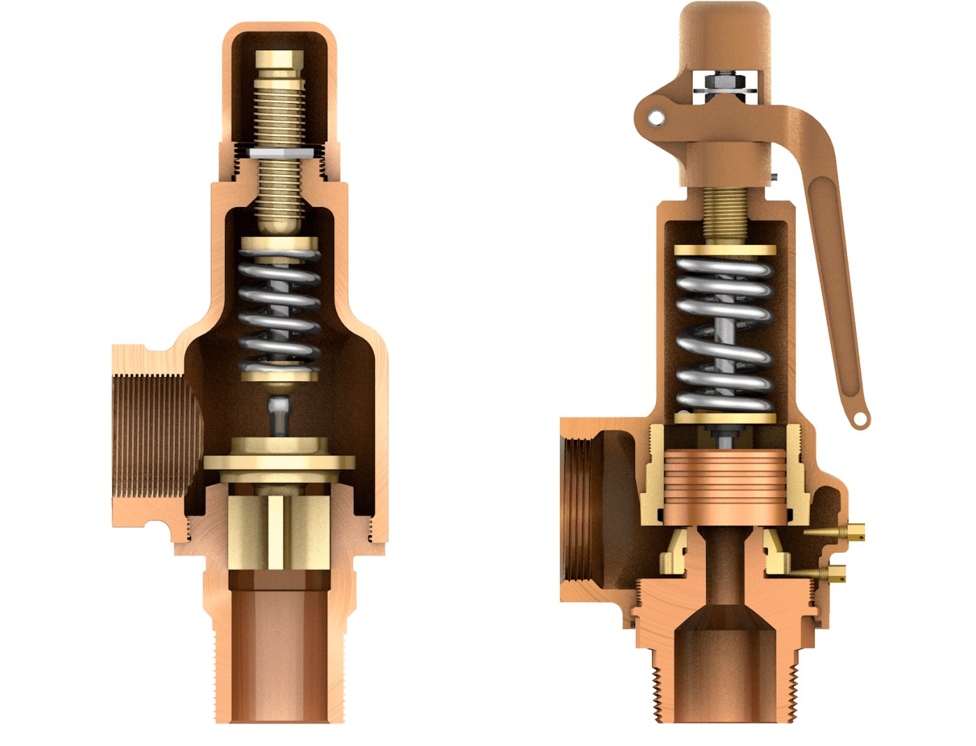 Seguridad y alivio bronce