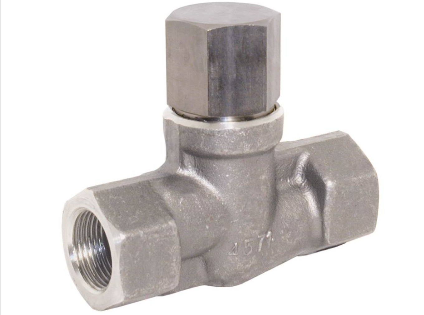 Válvula antirretorno y de retención de alta presión 1/4 «, PN640, Acero inoxidable 1.4571 / metal. / Metal., D = 5 mm
